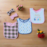 Hudson Baby Bear 5-Pieces Bib & Headband Set